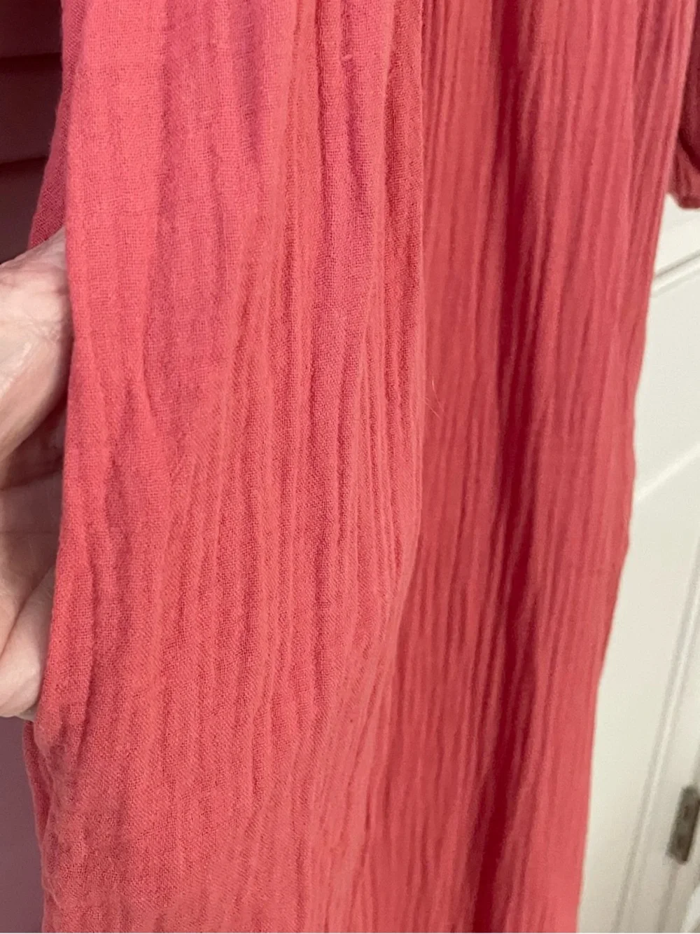 Universal Threads Tiered Cotton Gauze Maxi Dress Boho Relaxed Flowy Size S - Picture 5 of 7